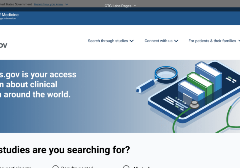 Conceptual Home Page for CTG
